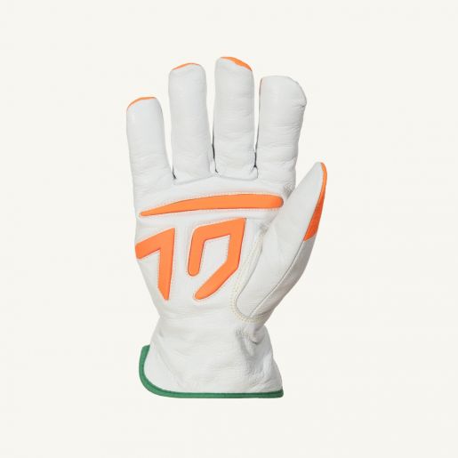 #378GTXOT Superior Glove®  Tenactiv™ Composite Filament Fiber Goat-Grain Driver Gloves With Padded Palm Grips and Hi-Viz Fingertips